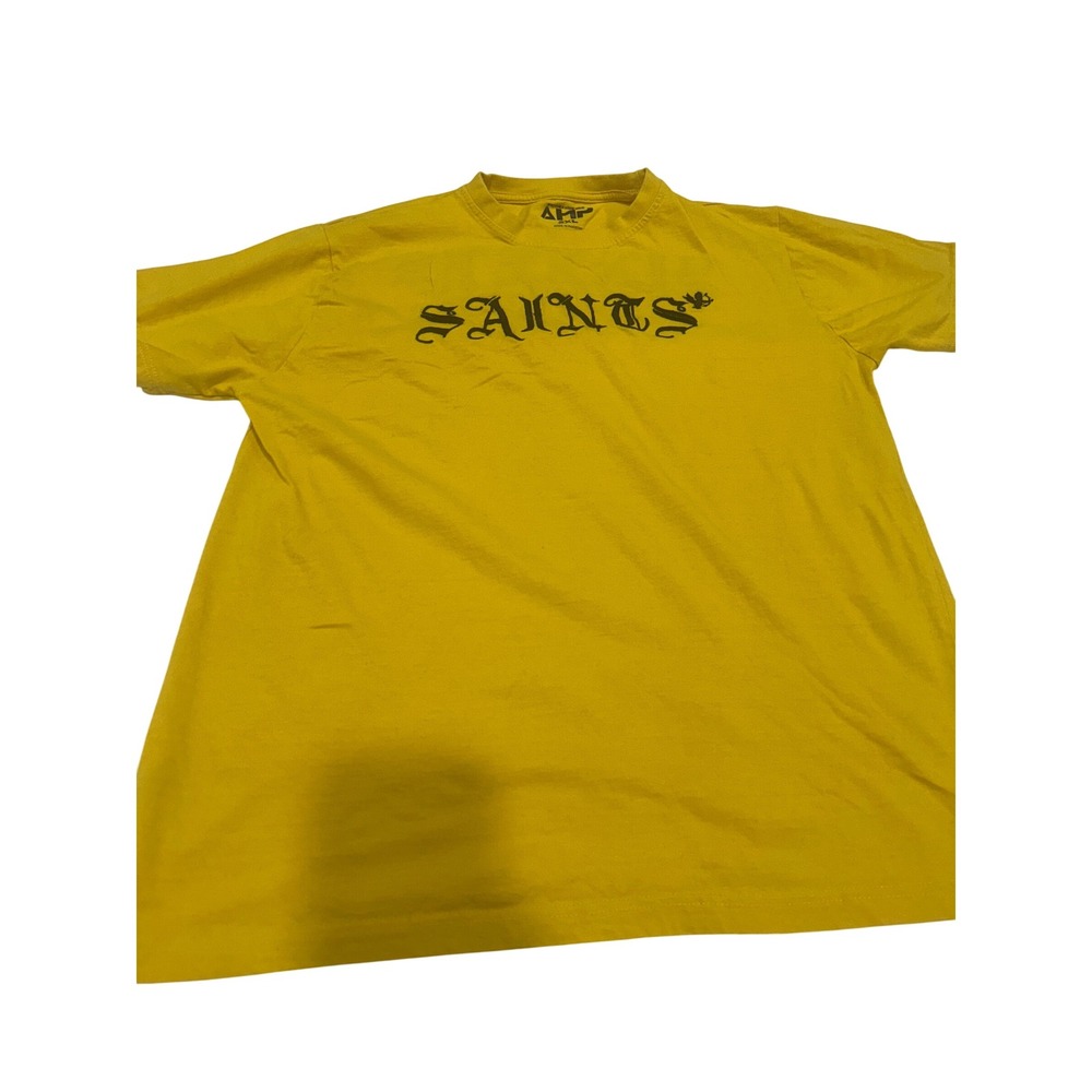 AHP Saints Sinners Graphic T Shirt‎ Yellow 2XL (803)